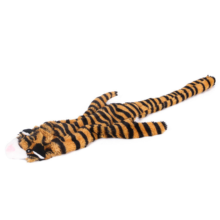 Dog Chew Toy Plush Squeaky Paper Toy with Animal Designs