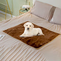Waterproof Flannel Dog Blanket in Gray, Camel, Navy & Coffee