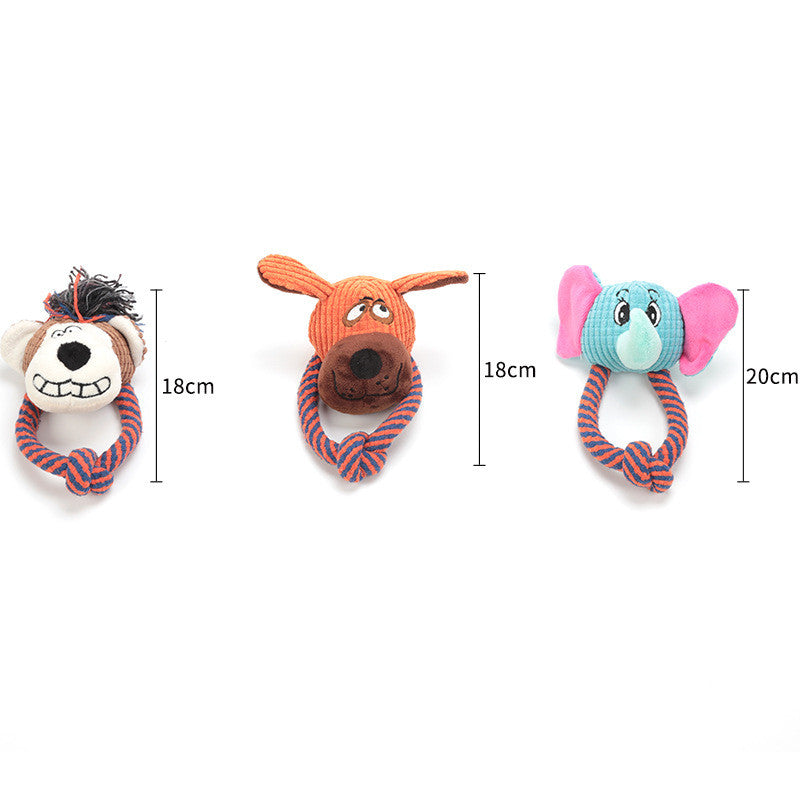 Cotton Rope Soundmaking Dog Toy