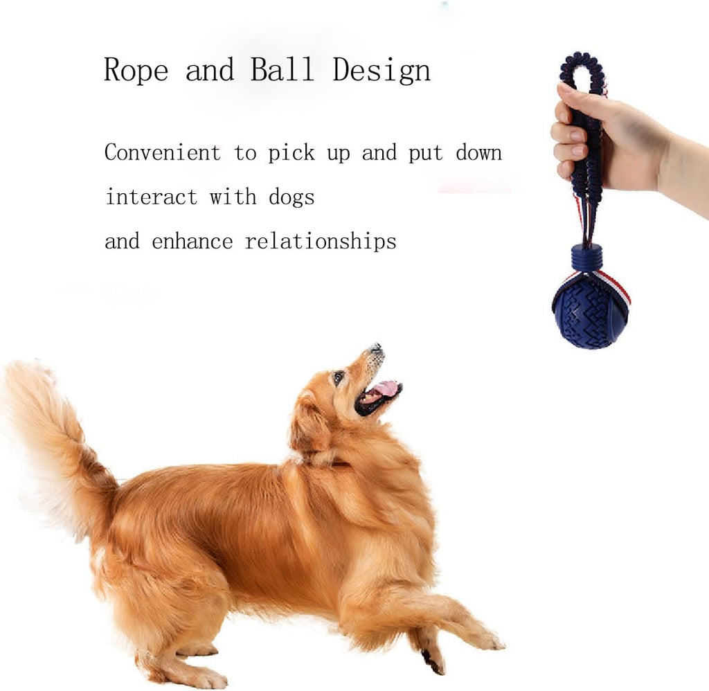 Ball Rope Toy for Small and Medium Dogs in Blue and Red