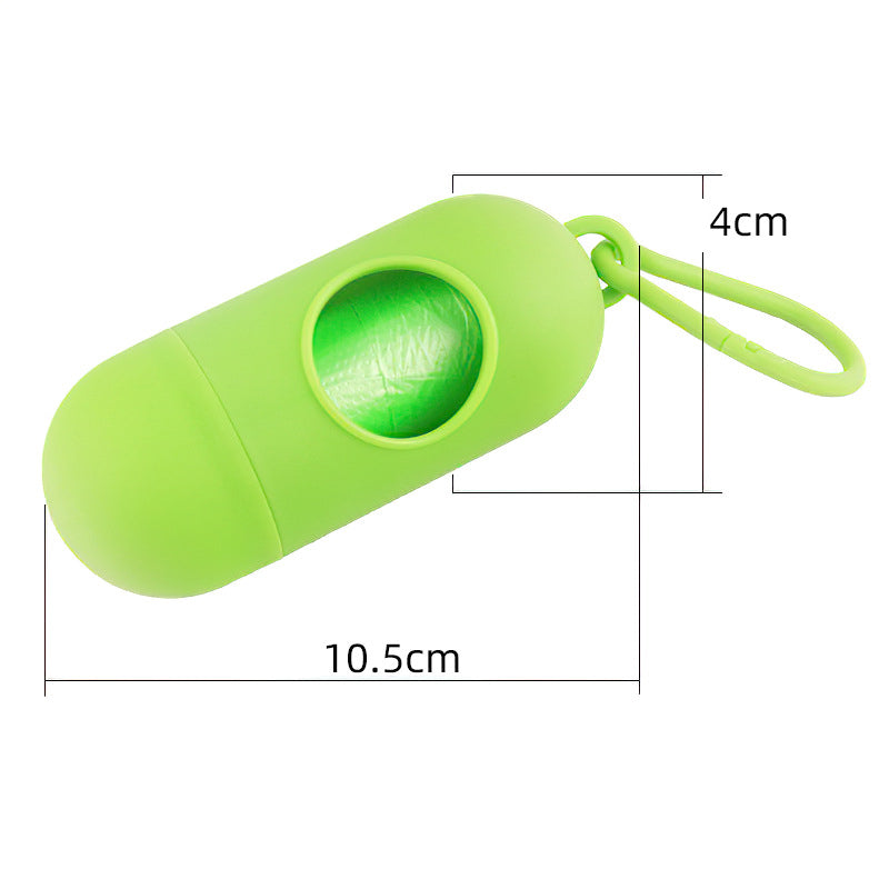 Poop Bag Dispenser With Hook in Multiple Colors