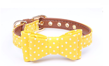 Polka Dot Dog Collar and Leash Set