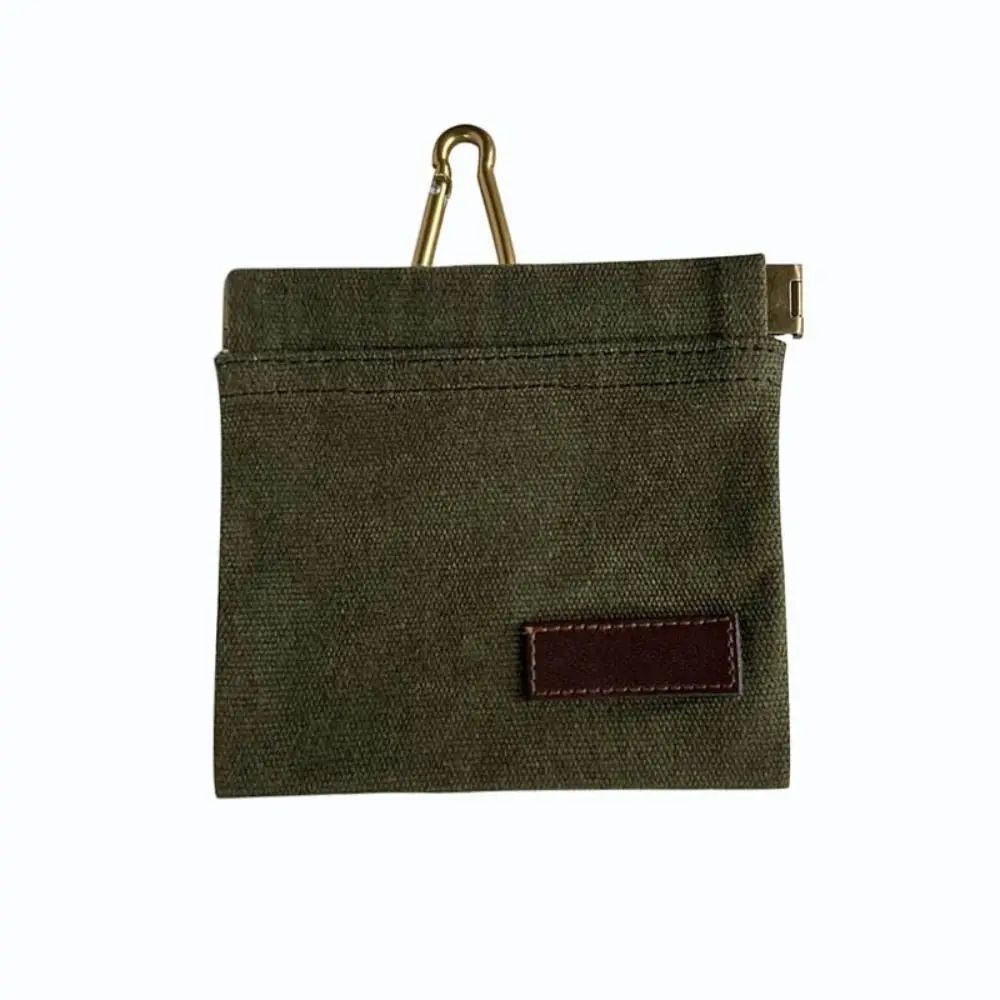 Portable Dog Treat Pouch With Carabiner in Gray, Brown, Green, Black