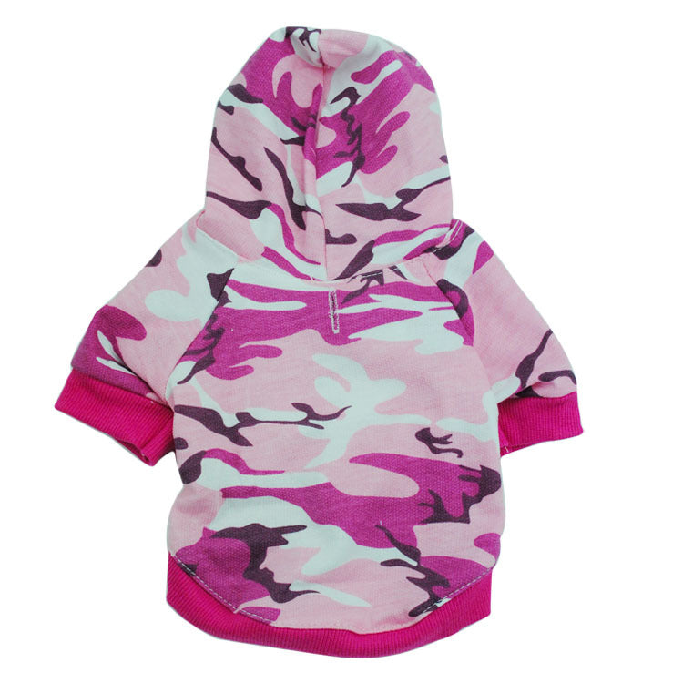 Cotton Camouflage Hooded Sweater for Dogs