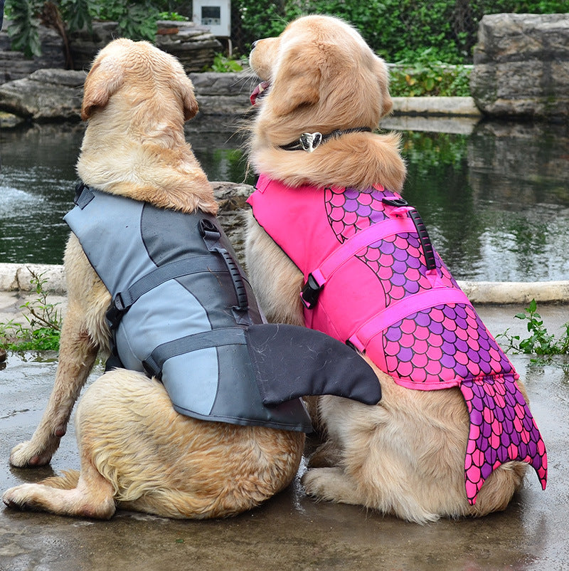 Mermaid and Shark Dog Swim Vest