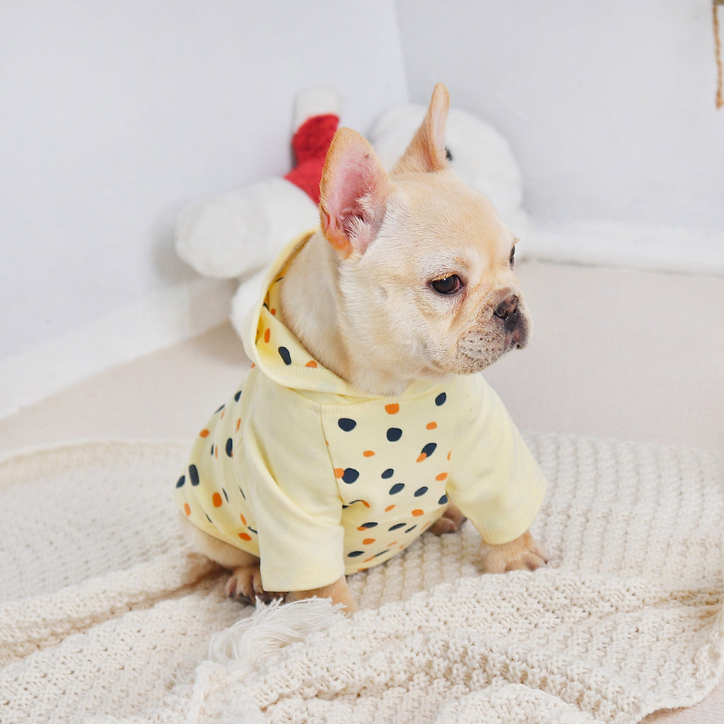 Thickened Yellow Hoodie for Small Dogs
