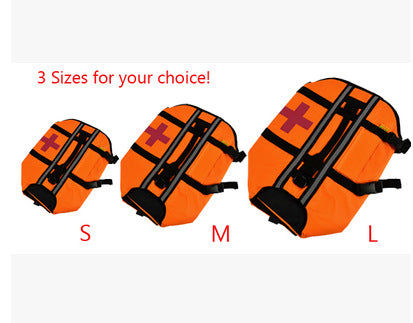 Orange Dog Swim Vest in Three Sizes