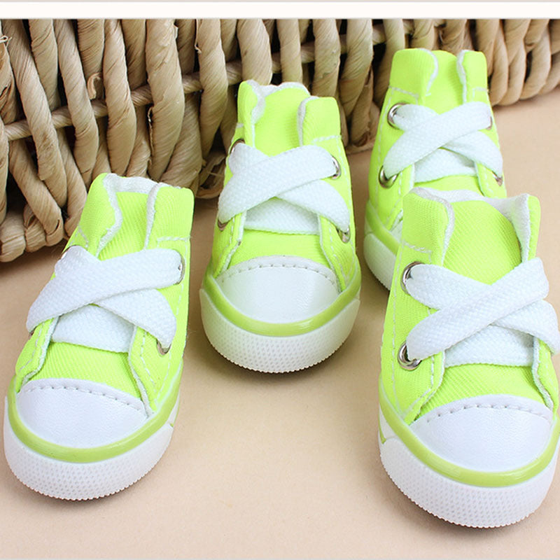 Canvas Shoes for Small Dogs in Candy Colors