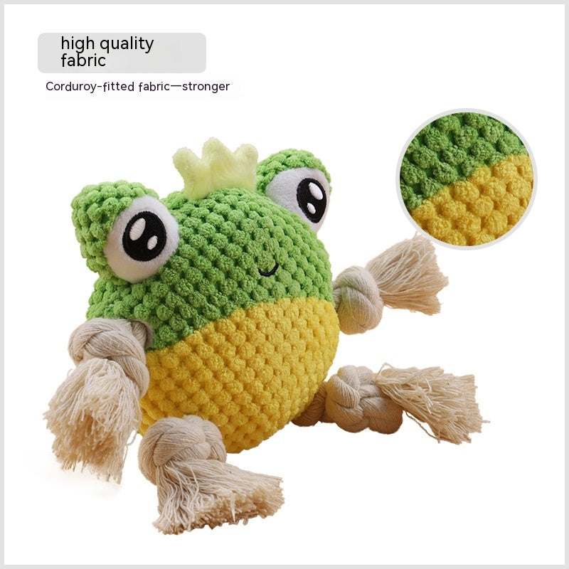 Interactive Rope Tug Toy for Dogs with Plush Ends
