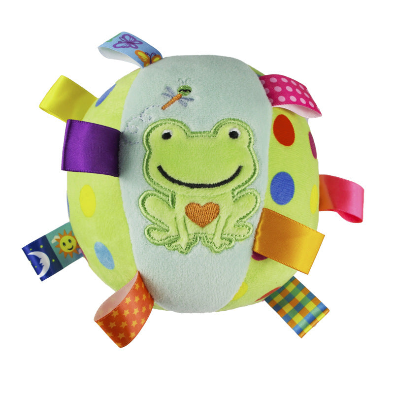 Colorful Squeaky Hanging Dog Toy With Ribbons