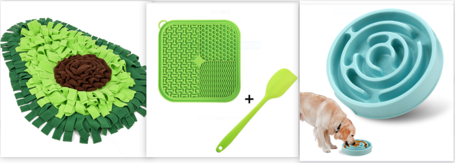 Dog Sniffing Mat with Interactive Puzzle Feeding Game