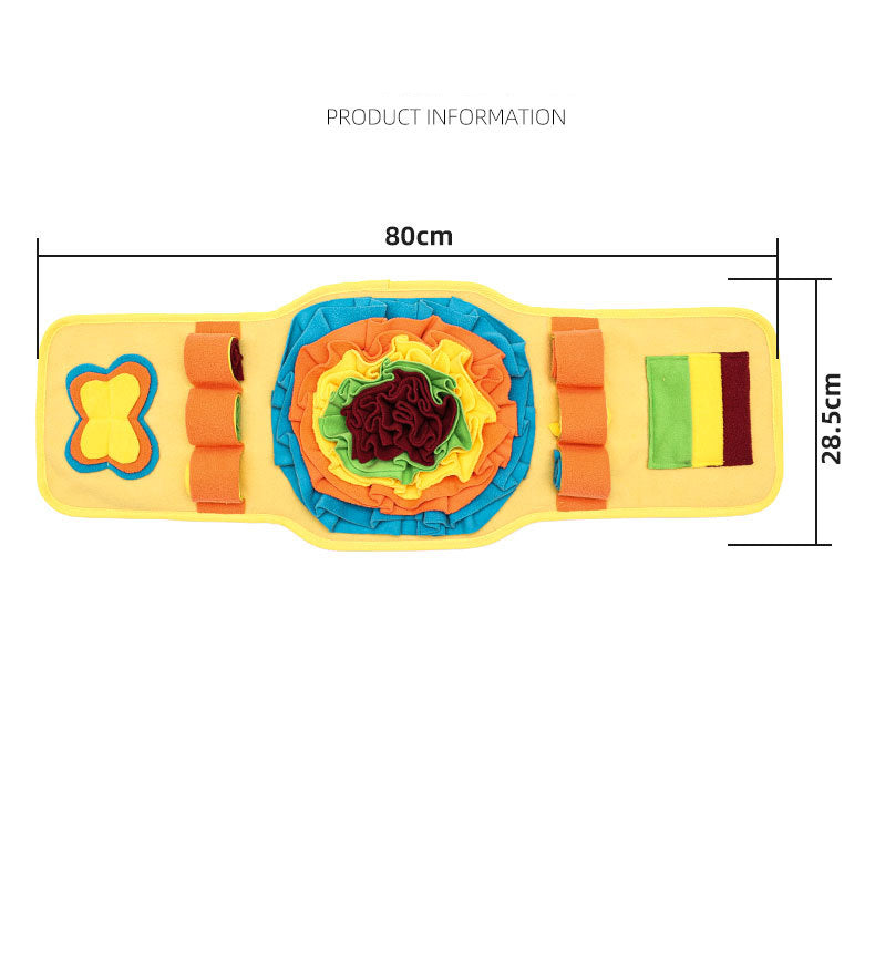 Sniff Mat Dog Training Pad in Yellow and Blue