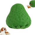 Strawberry Green Rubber Chew Toy with Treat Dispenser