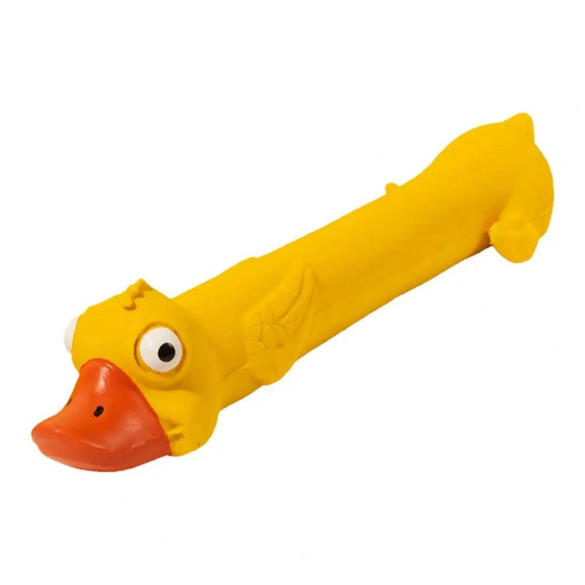 Yellow Duck Squeaky Latex Dog Toy