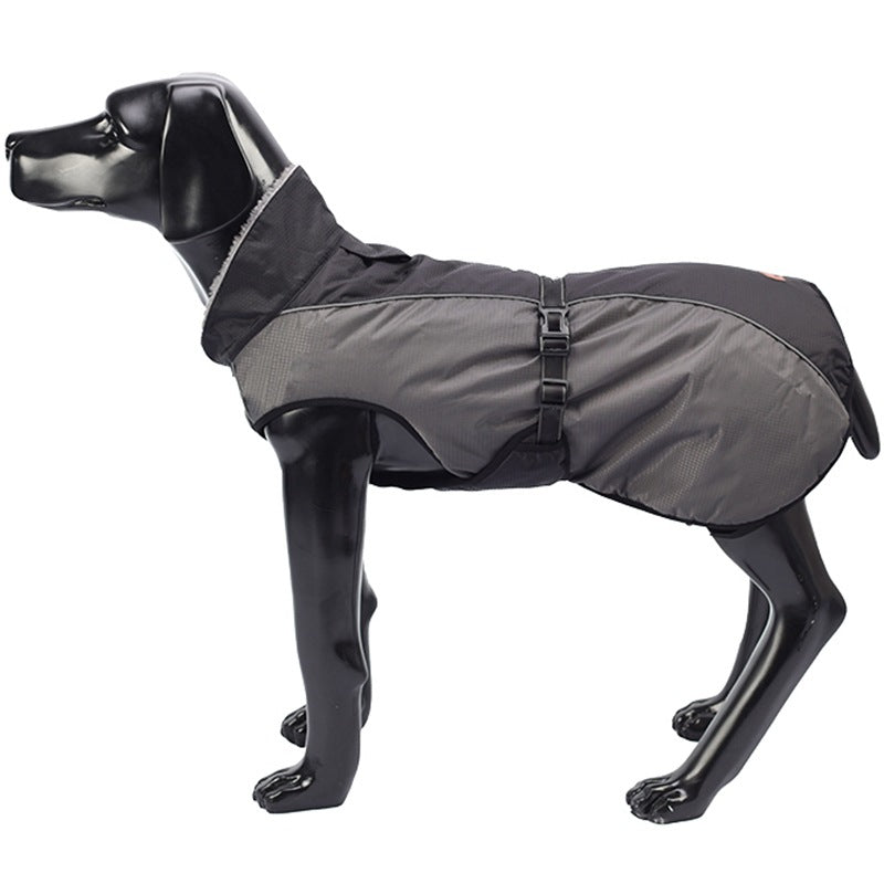 Waterproof Black Raincoat for Dogs