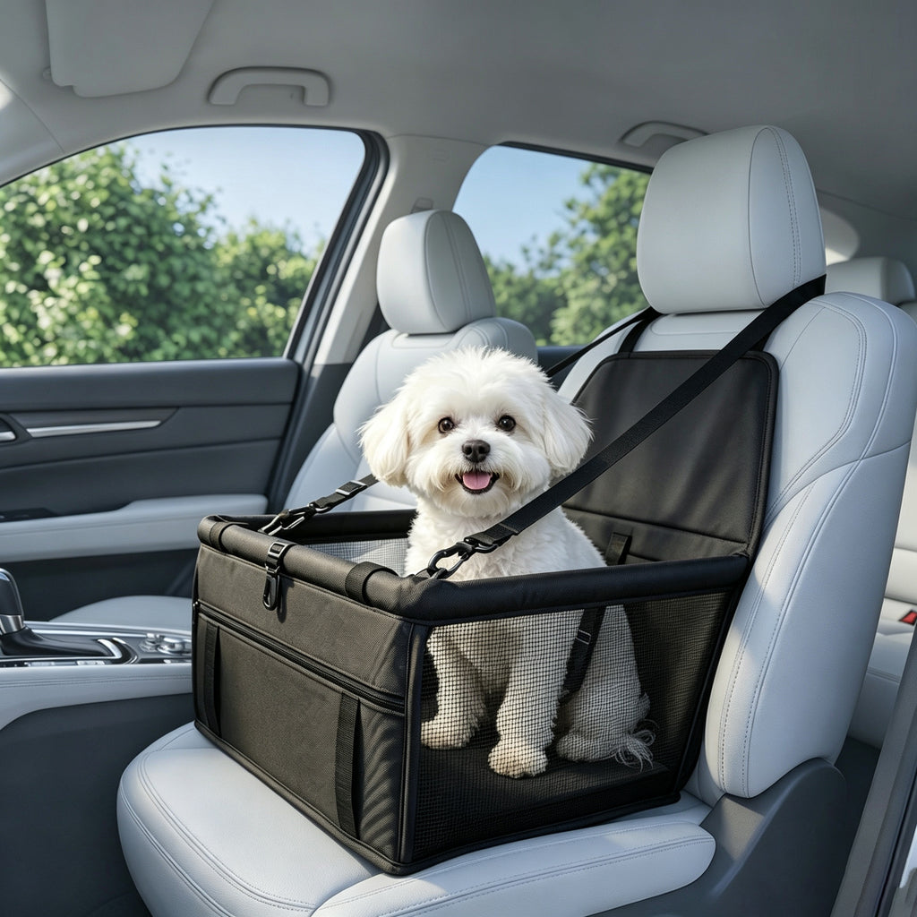 Foldable Breathable Dog Car Seat Carrier