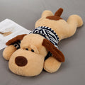 Soft Plush Dog Toy in Red and Navy Blue