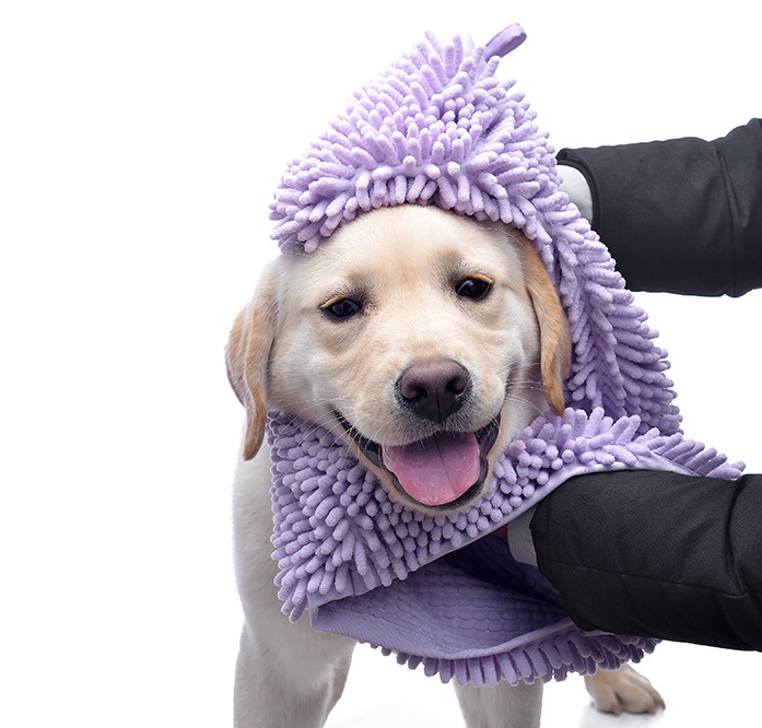 Soft Microfiber Bath Towel for Dogs in Multiple Colors