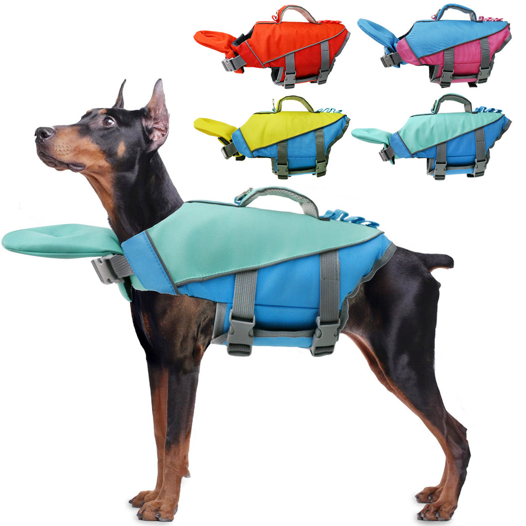 Reflective Patchwork Dog Swimsuit Vest