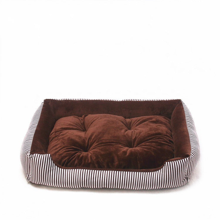 Striped and Star Pattern Dog Bed Mattress