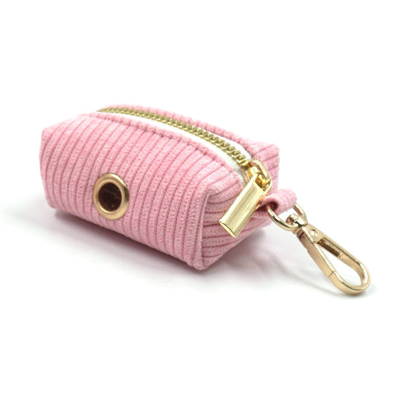 Corduroy Poop Bag Holder for Dogs