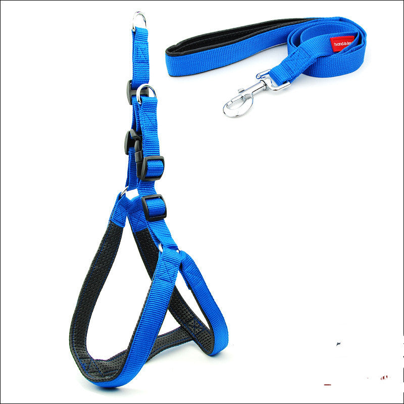 Dog Padded Harness Leash with Reflective Strips