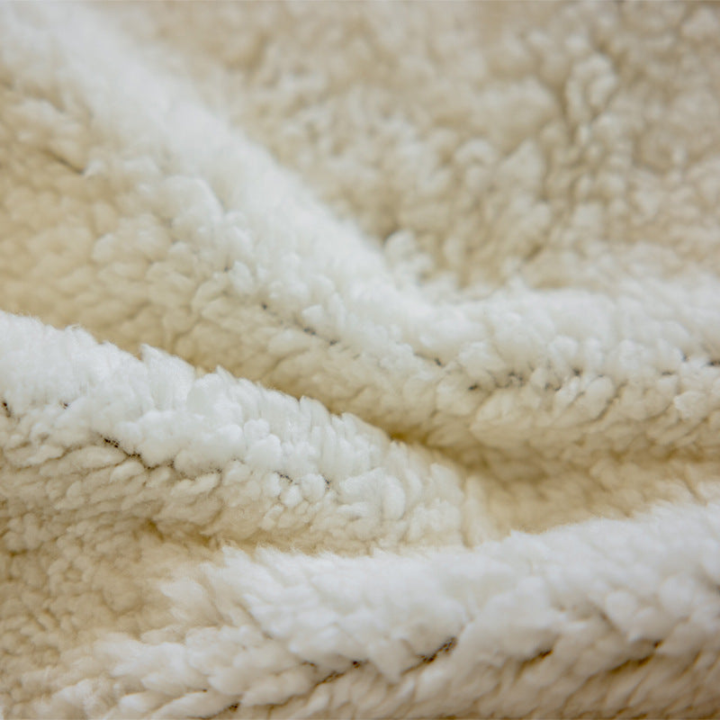 Waterproof Flannel Dog Blanket in Gray, Camel, Navy & Coffee