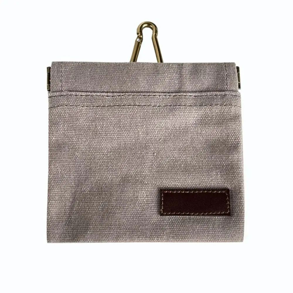 Portable Dog Treat Pouch With Carabiner in Gray, Brown, Green, Black
