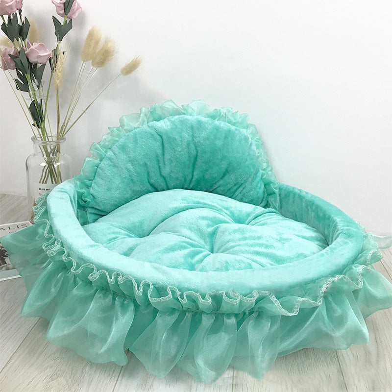 Princess-Style Dog Bed Nest