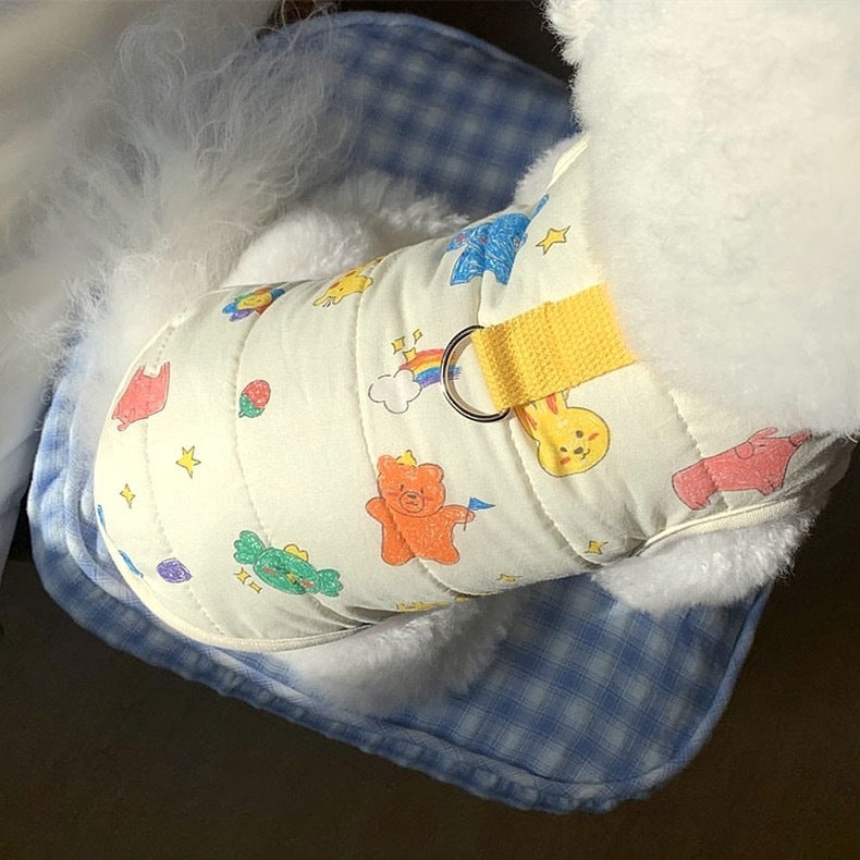Winter Dog Coat with Thickened Cotton Padding