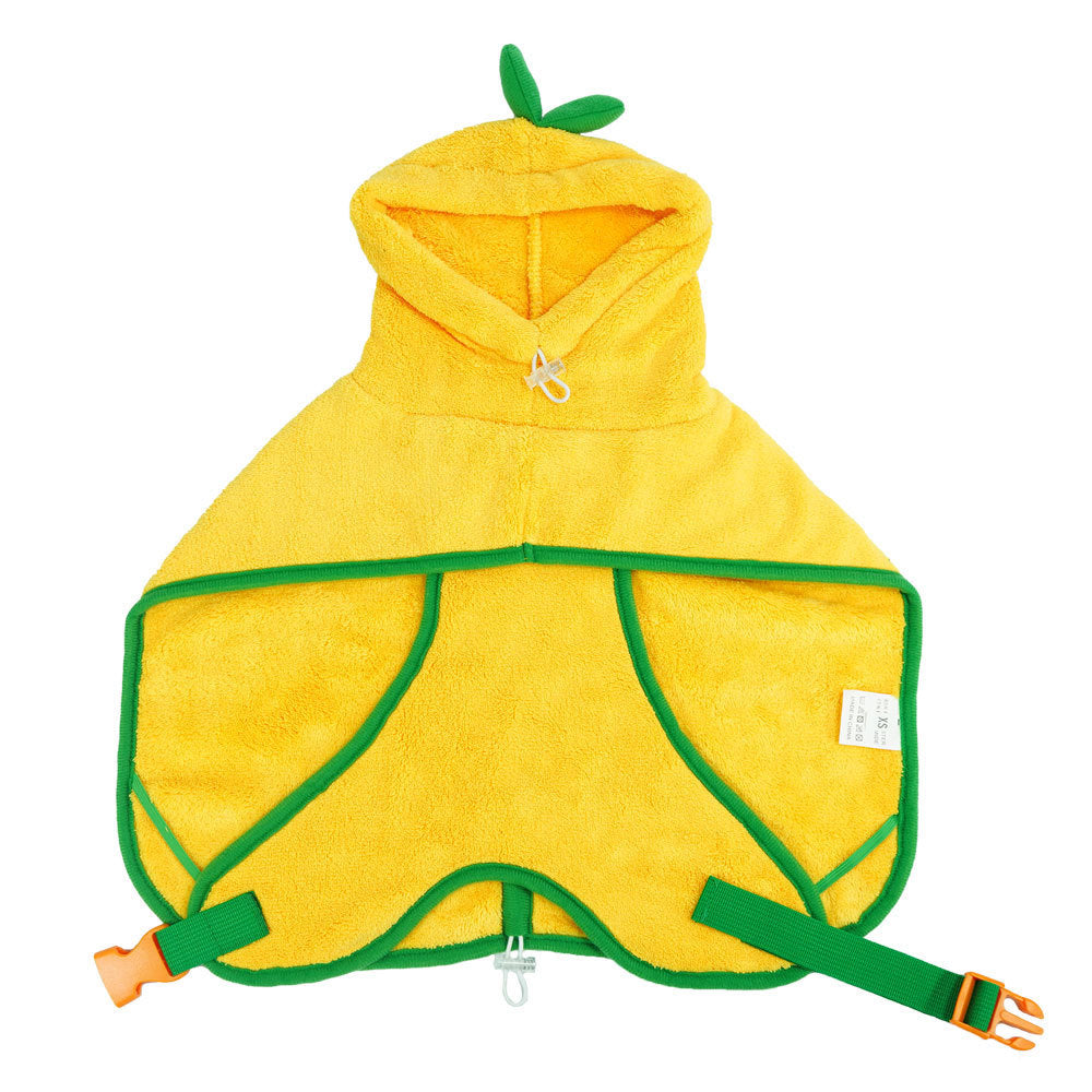 Hooded Microfiber Dog Bathrobe in Multiple Colors