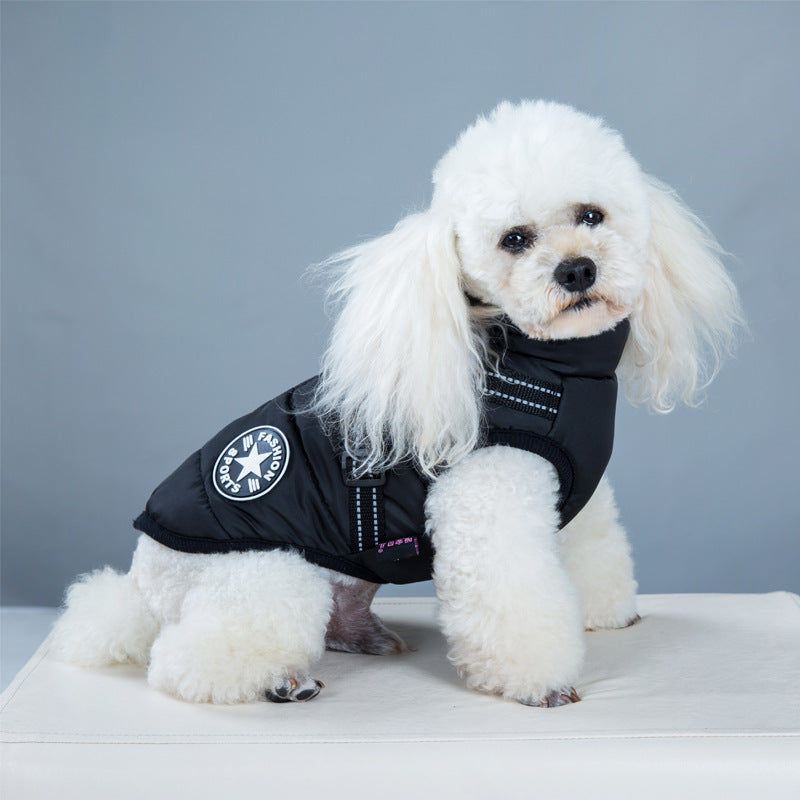 Winter Warm Hooded Dog Coat Jacket For Small Dogs