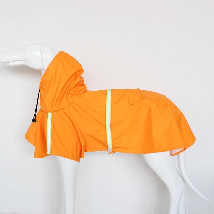 Windproof and Rainproof Dog Raincoat in Bright Colors
