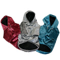 Cozy Fleece Hoodie for Dogs in Blue and Grey