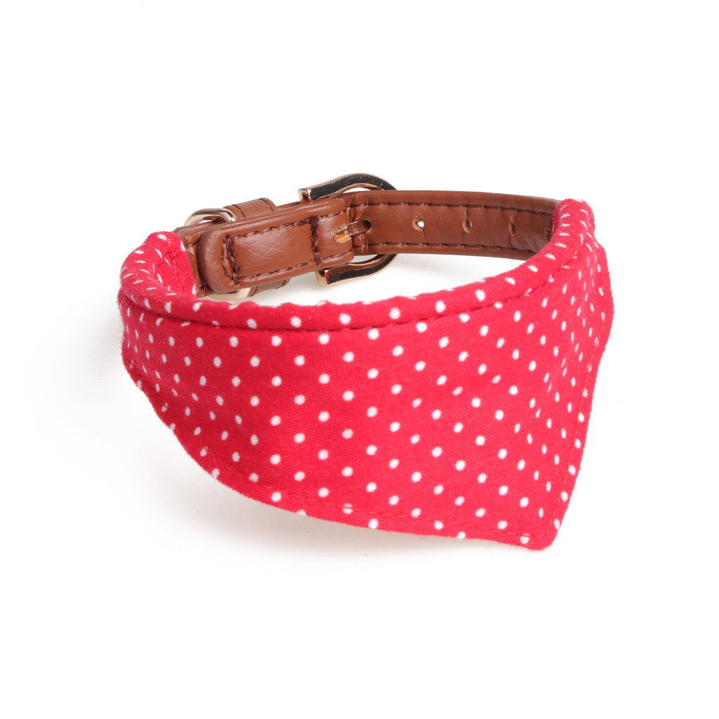 Polka Dot Dog Collar and Leash Set