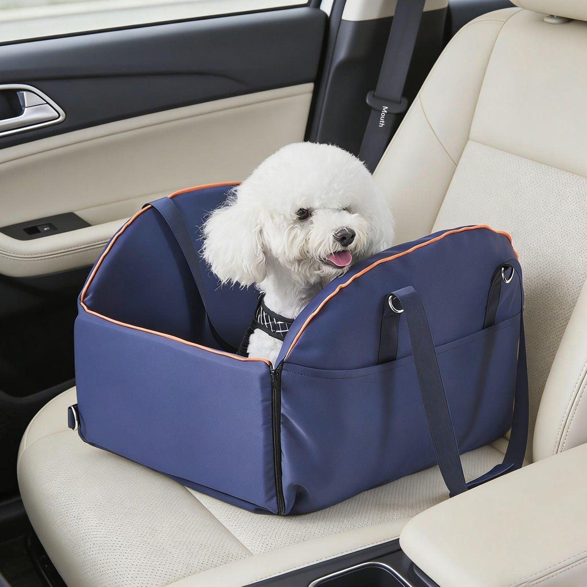 Large-Capacity Car Console Dog Carrier Bag in Multiple Colors