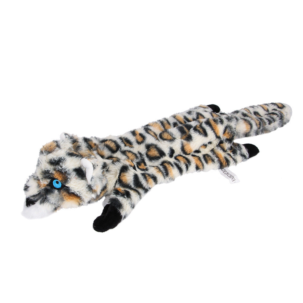 Dog Chew Toy Plush Squeaky Paper Toy with Animal Designs