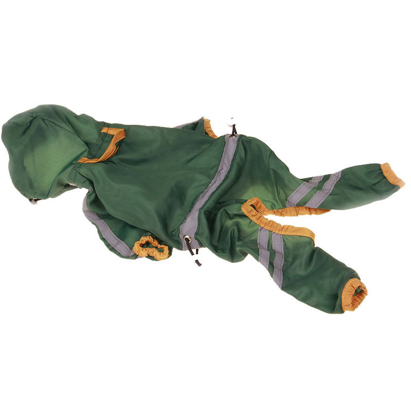 Lightweight Dog Raincoat with Reflective Strips