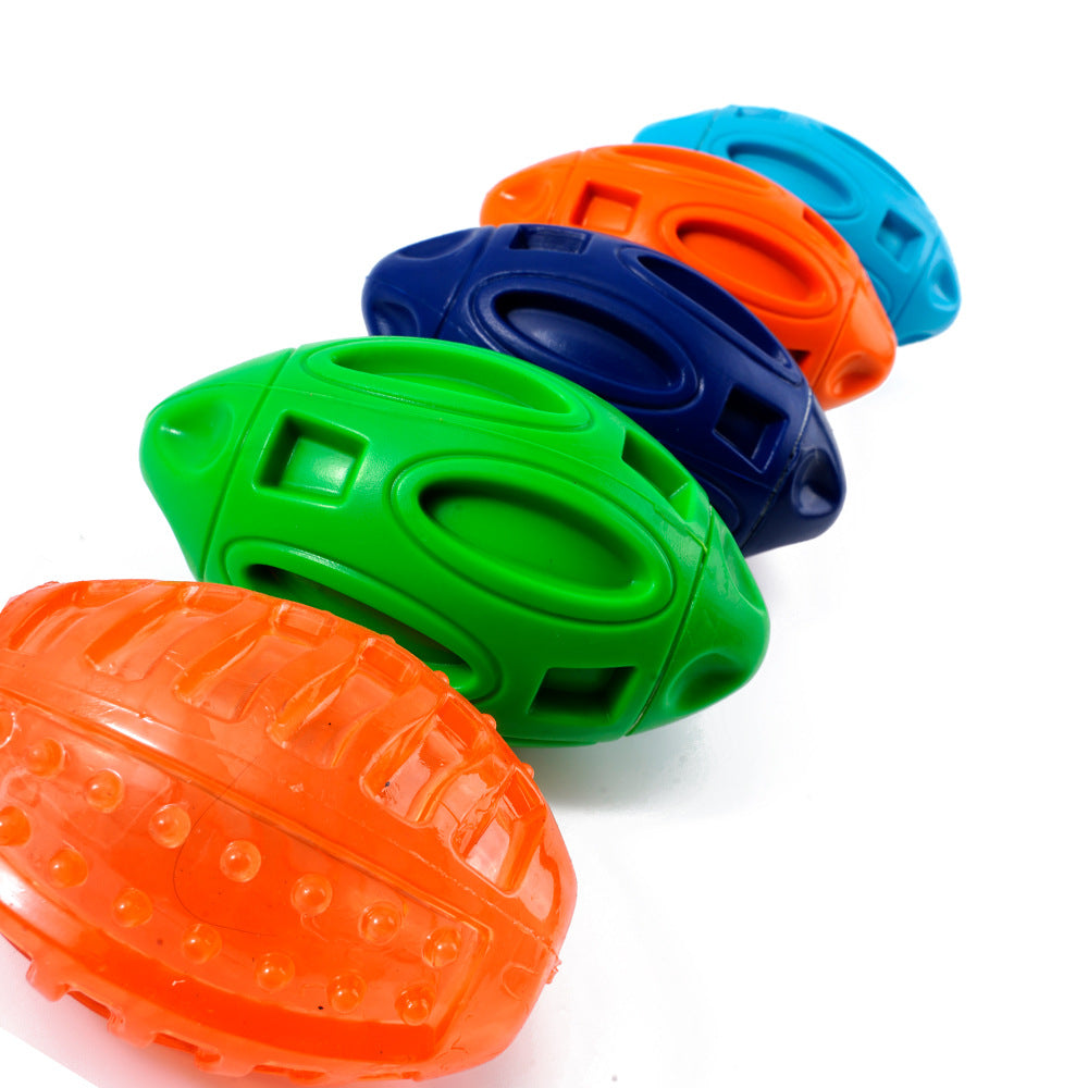 Rubber Rugby Chew Toy for Dogs