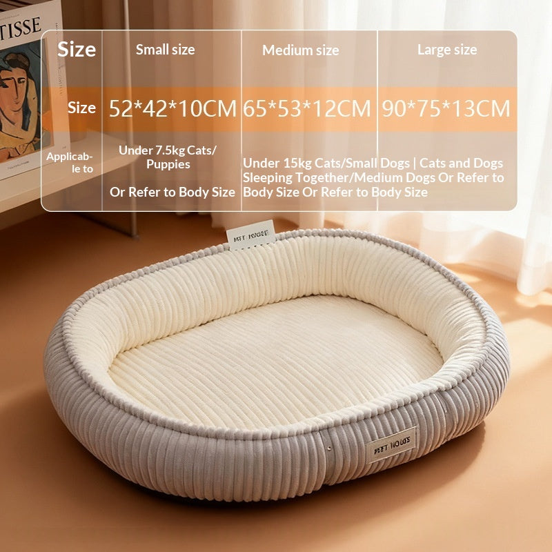 Warm Nest Dog Bed with Detachable Cover