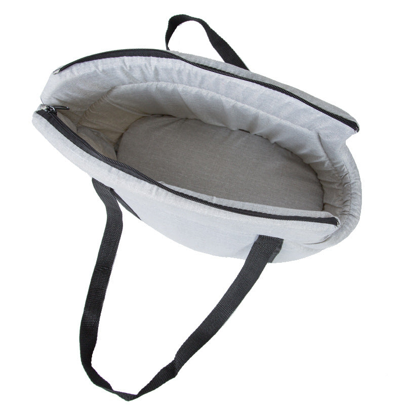 Portable Dog Carrier Bag in Red, Gray & Black