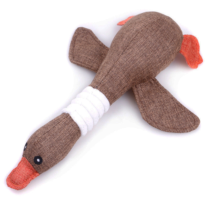 Dog Chew Toy Plush Squeaky Paper Toy with Animal Designs