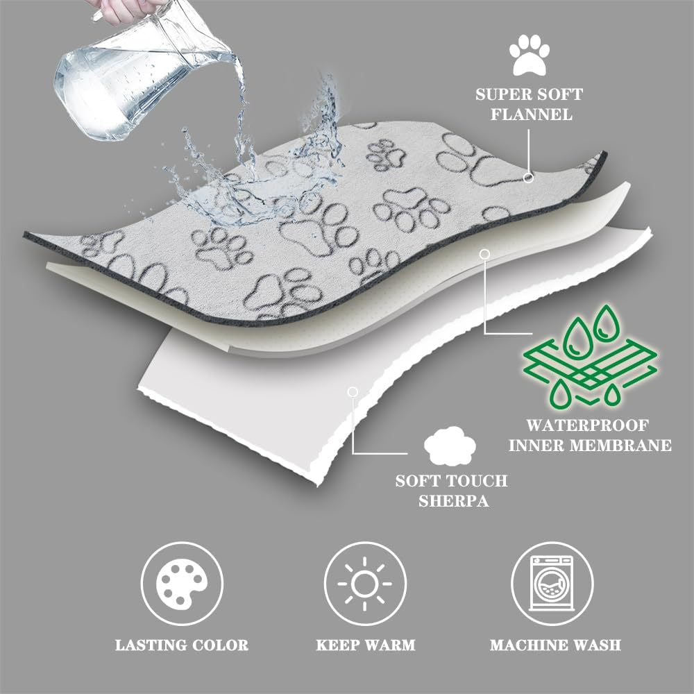 Waterproof Dog Blanket in Gray