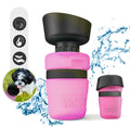 Portable Dog Water Bottle in Blue, Rose Red, Tiffany