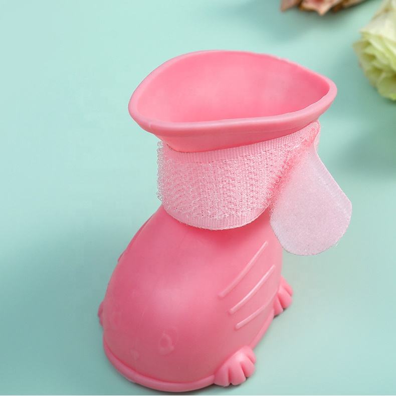 Waterproof Silicone Rain Boots for Dogs, 4-Pack