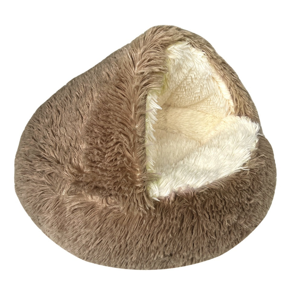 Semi-Enclosed Cave Bed for Small Dogs