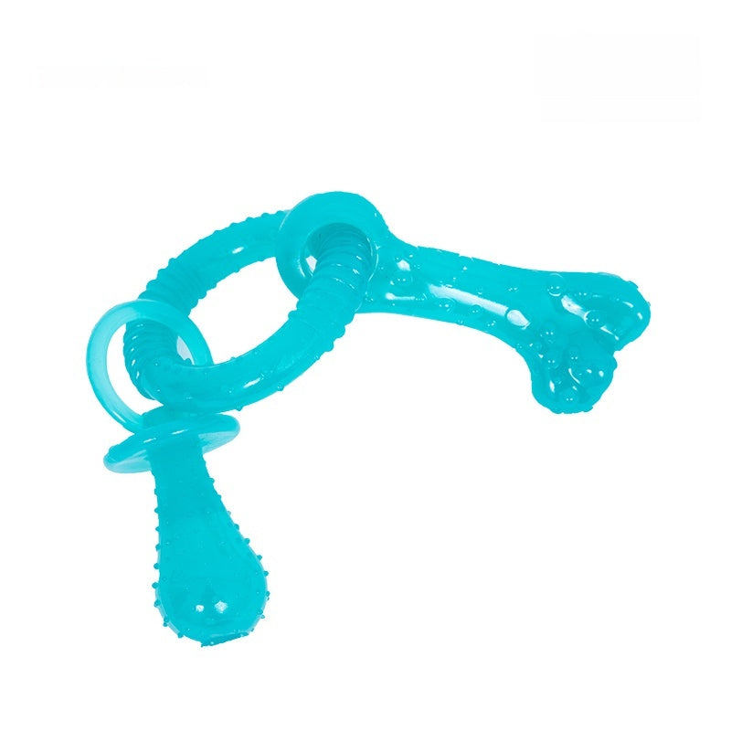 Natural Rubber Chew and Fetch Toy with Rope