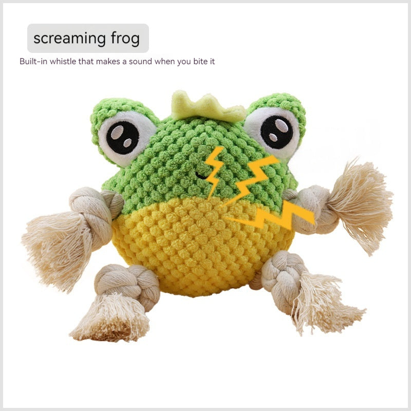 Interactive Rope Tug Toy for Dogs with Plush Ends
