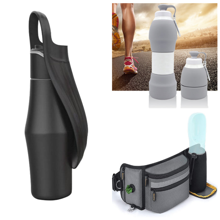 Portable Dog Water Bottle with Soft Silicone Design