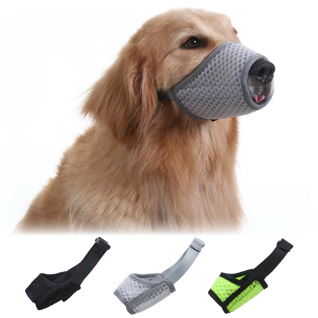 Breathable Mesh Dog Muzzle With Adjustable Buckle